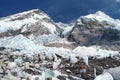 View from Everest base camp Royalty Free Stock Photo