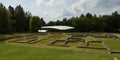 View on the excavation archaeological site of the mont beuvray in morvan Royalty Free Stock Photo