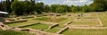 View on the excavation archaeological site of the mont beuvray in morvan Royalty Free Stock Photo