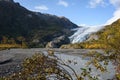 View of Exit Glacier, Harding Ice Field, Kenai Fjords National Park, Seward, Alaska, United States Royalty Free Stock Photo