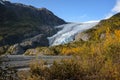 View of Exit Glacier, Harding Ice Field, Kenai Fjords National Park, Seward, Alaska, United States Royalty Free Stock Photo