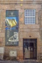 View of the exterior facade of the Jewish Museum, old building in massive stone, vernacular architecture