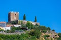 View at the exterior facade tower at Castle of Lamego