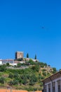 View at the exterior facade tower at Castle of Lamego