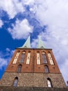 A view of the exterior of Nikolai Kirche, also known as St. Nicholas Church in the city of Berlin, Germany