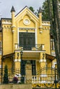 A view of Facade of beautiful old house