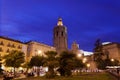 View of facade of the Cathedral Church.Valencia Royalty Free Stock Photo