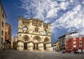 View of the facade of the Cathedral of Cuenca in the Plaza Mayor, Unesco World Heritage city