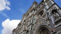 The facade of the Florence Cathedral, Tuscany, Italy Royalty Free Stock Photo