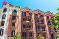 View of the facade of a historic building, Barcelona, Spain Royalty Free Stock Photo