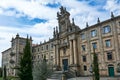 A view of the facade of the Monastery of San Martin Pinario or San MartiÃÂ±o Pinario at historical center of Santiago de Compostela Royalty Free Stock Photo