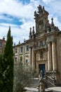 A view of the facade of the Monastery of San Martin Pinario or San MartiÃÂ±o Pinario at historical center of Santiago de Compostela Royalty Free Stock Photo