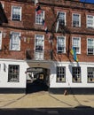 View of an old coaching inn in Suffolk, UK.