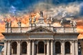 Basilica of Saint John Lateran in Rome, Italy Royalty Free Stock Photo