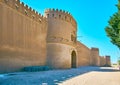 The facade wall of Rayen citadel, Iran Royalty Free Stock Photo