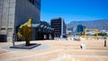 View facing Table Mountain from the Silo District in Cape Town.