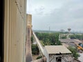 the view of factory from roof top Royalty Free Stock Photo