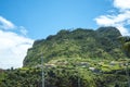 View of Faial and the Penha de ÃÂguia or Eagle Rock, Madeira, Portugal Royalty Free Stock Photo