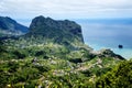 View of Faial and the Penha de ÃÂguia or Eagle Rock, Madeira, Portugal Royalty Free Stock Photo