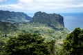 View of Faial and the Penha de ÃÂguia or Eagle Rock, Madeira, Portugal Royalty Free Stock Photo