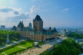 View of Fairmont Le Chateau Frontenac in Quebec, Canada Royalty Free Stock Photo