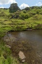 View of Fairy Glenn, on Isle of Skye, Scotland.