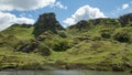 View of Fairy Glenn, on Isle of Skye, Scotland.