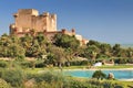 View of Falconara Castle in Licata. Sicily Italy