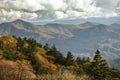 A View from Water Rock Knob on the Blue Ridge Parkway in North Carolina Royalty Free Stock Photo