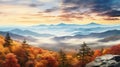 view fall rock panorama landscape