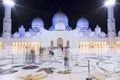 View in the famous Abu Dhabi Sheikh Zayed Mosque