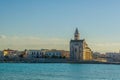 View of the famous basilica cattedrala di san nicola pellegrino in the italian city Trani....IMAGE Royalty Free Stock Photo