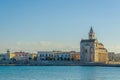 View of the famous basilica cattedrala di san nicola pellegrino in the italian city Trani....IMAGE Royalty Free Stock Photo