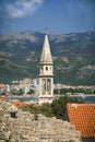 View of the famous Bell tower of the Cathedral of St. John the Baptist Royalty Free Stock Photo