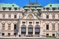 View of famous Belvedere palace in Vienna, Austria