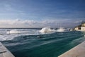 View of the famous Bondi Icebergs beach bath pool Royalty Free Stock Photo