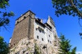 View of the famous Bran Castle (Dracula\'s Castle) in the village of Bran. Transylvania. Romania. Royalty Free Stock Photo