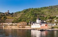 The view of the famous Burg Pfalzgrafenstein Royalty Free Stock Photo