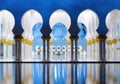View of famous Cheikh Zayed Mosque Royalty Free Stock Photo