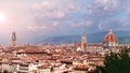 A view of a famous city of Florence Royalty Free Stock Photo