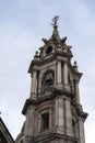 View of the famous Cupola of the San Gaudenzio Basilica in Novara, Italy. SAN GAUDENZIO BASILICA DOME AND HISTORICAL BUILDINGS IN Royalty Free Stock Photo