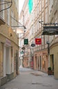 View of famous Getreidegasse street