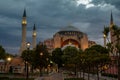 View of the famous Hagia Sophia Ayasofya in Istanbul. Turkey. Royalty Free Stock Photo