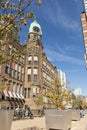 View on the famous Hotel New York at Wilhelminapier in Rotterdam, Netherlands