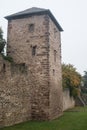 the famous medieval fortifications in Bergheim - France