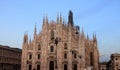 View of famous Milan Cathedral Duomo di Milano, Italy Royalty Free Stock Photo