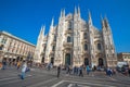 View of famous Milan Cathedral Duomo di Milano, Italy. Royalty Free Stock Photo