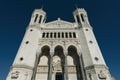 View of the famous Notre-dame-de-fourviere basilica in Lyon Royalty Free Stock Photo