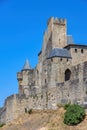 View of famous old castle of Carcassonne in France Royalty Free Stock Photo