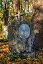 View of famous Old North Cemetery of Munich, Germany with historic gravestones